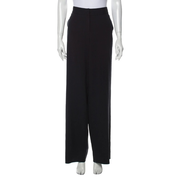 Giorgio Armani Black Wide-Leg Pants - Picture 1 of 8
